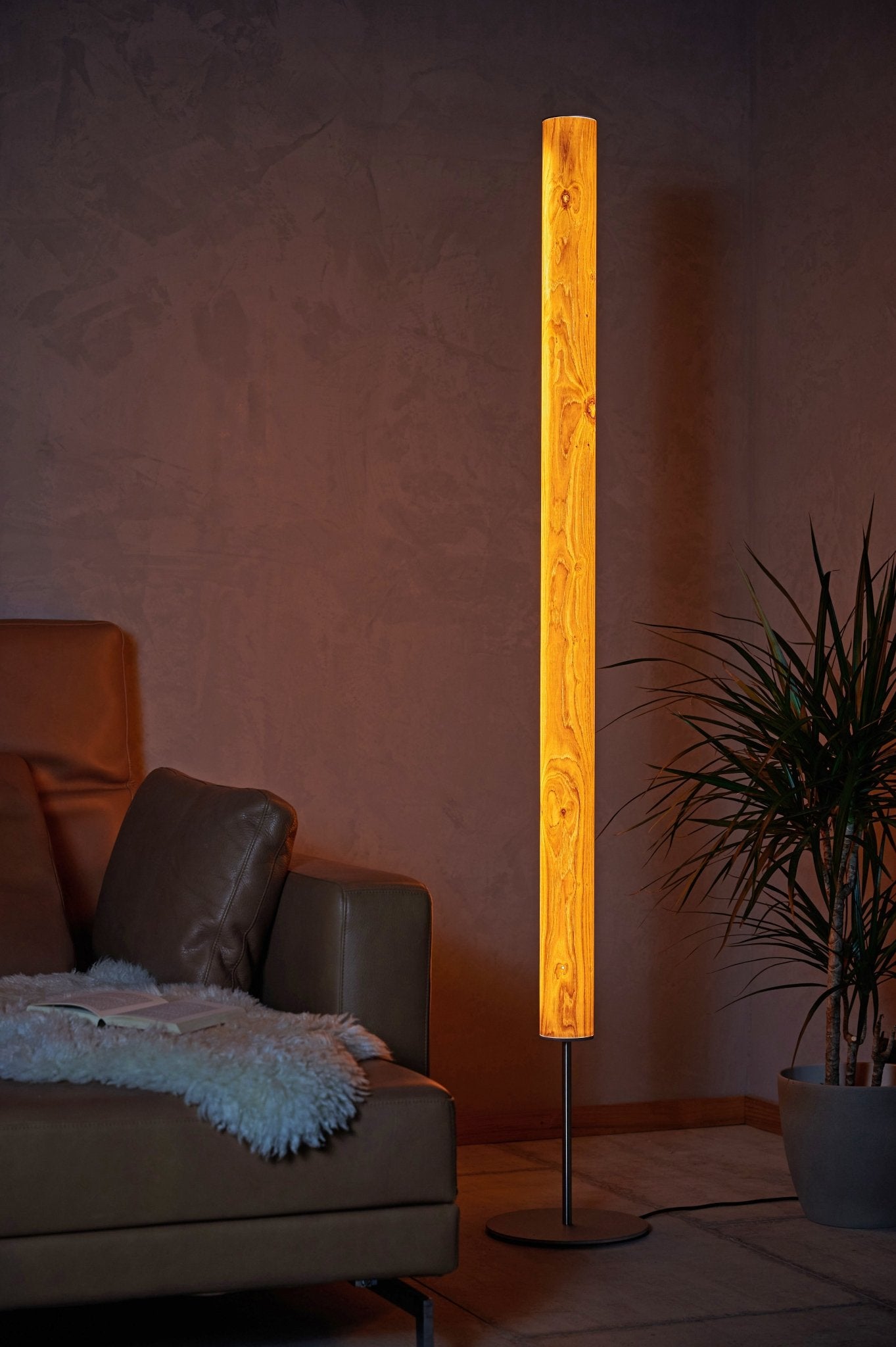 Gracia Stehlampe Eiche - mit Stab - Stehleuchte - Leuchtnatur