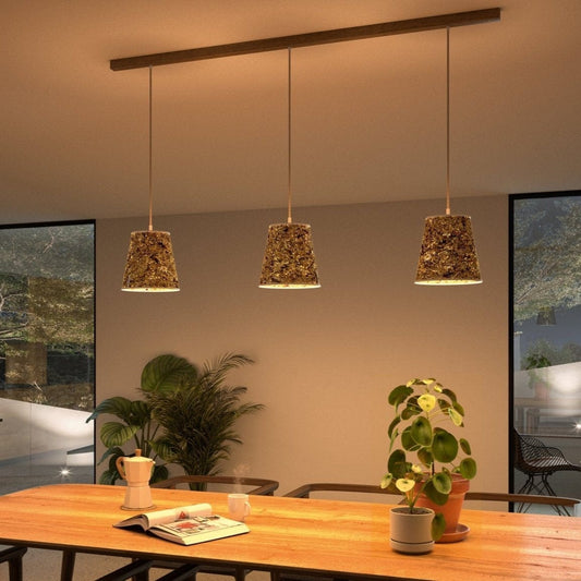 Leuchtnatur 3er Set Konus Pendellampe Kornblume