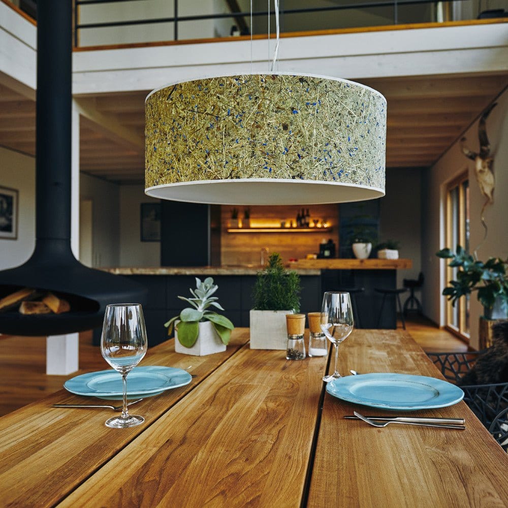 LeuchtNatur Hängeleuchte Discus Hängelampe Kornblume