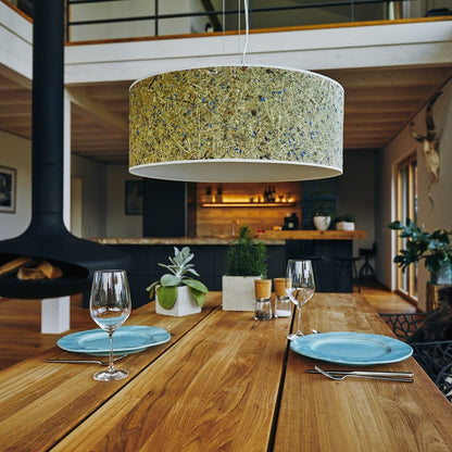 LeuchtNatur Hängeleuchte Discus Hängelampe Kornblume