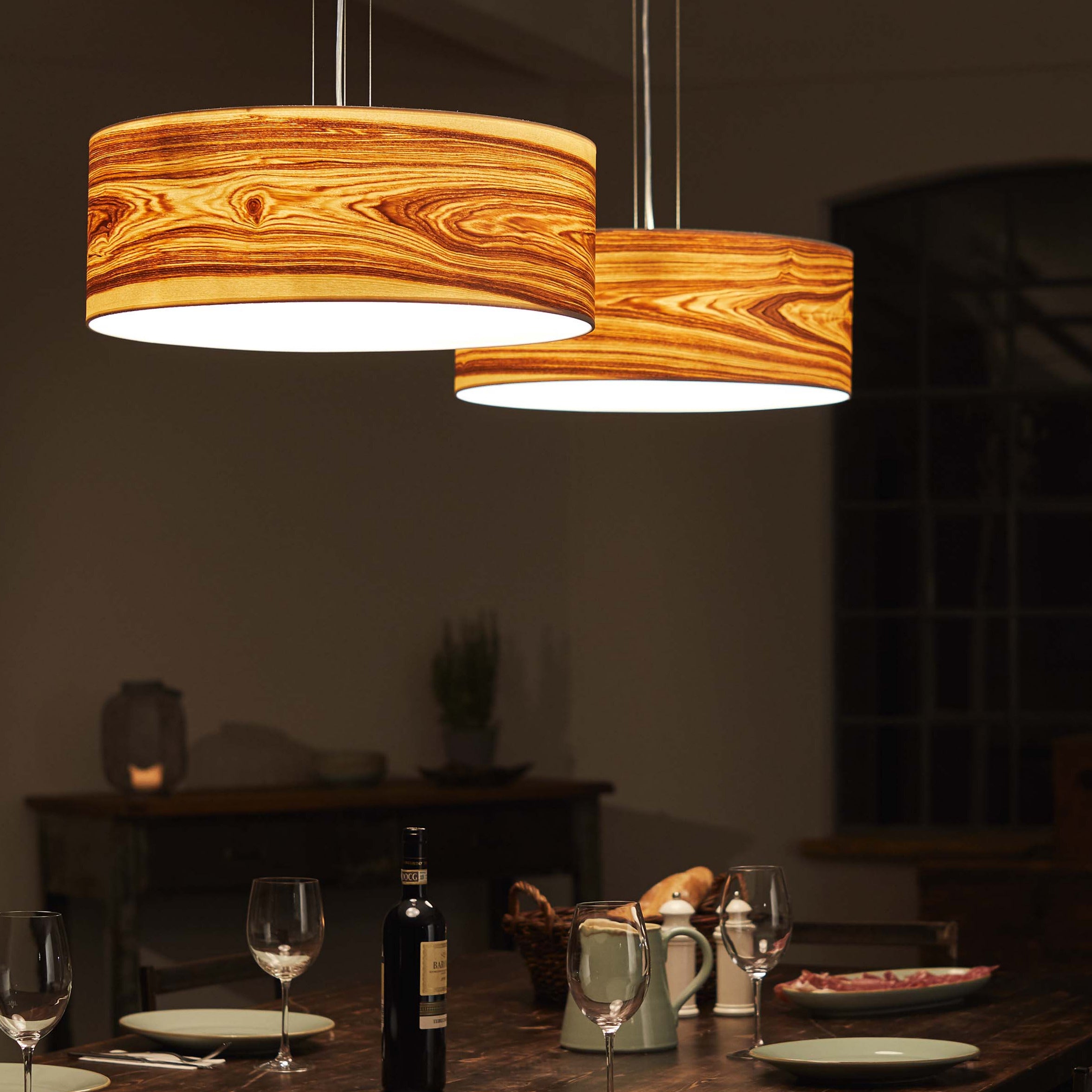 LeuchtNatur Hängeleuchte Discus Hängelampe Olivesche