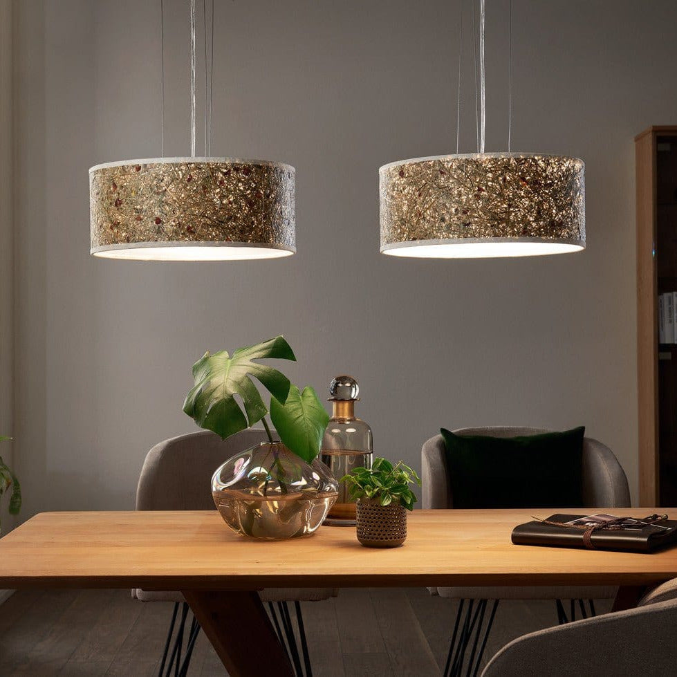 LeuchtNatur Hängeleuchte Discus Hängelampe Rosenblüte