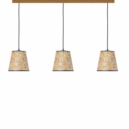 Leuchtnatur Schwarz 3er Set Konus Pendellampe Almwiese