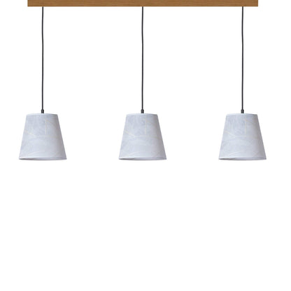 Leuchtnatur Schwarz 3er Set Konus Pendellampe Blätter