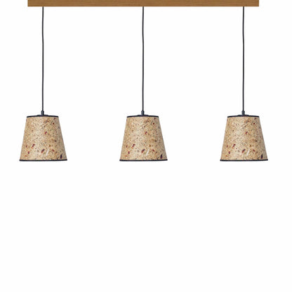 Leuchtnatur Schwarz 3er Set Konus Pendellampe Rosenblüte