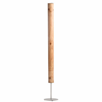 LeuchtNatur Stehleuchte Edelstahl Columna Stehlampe Eiche mit Stab