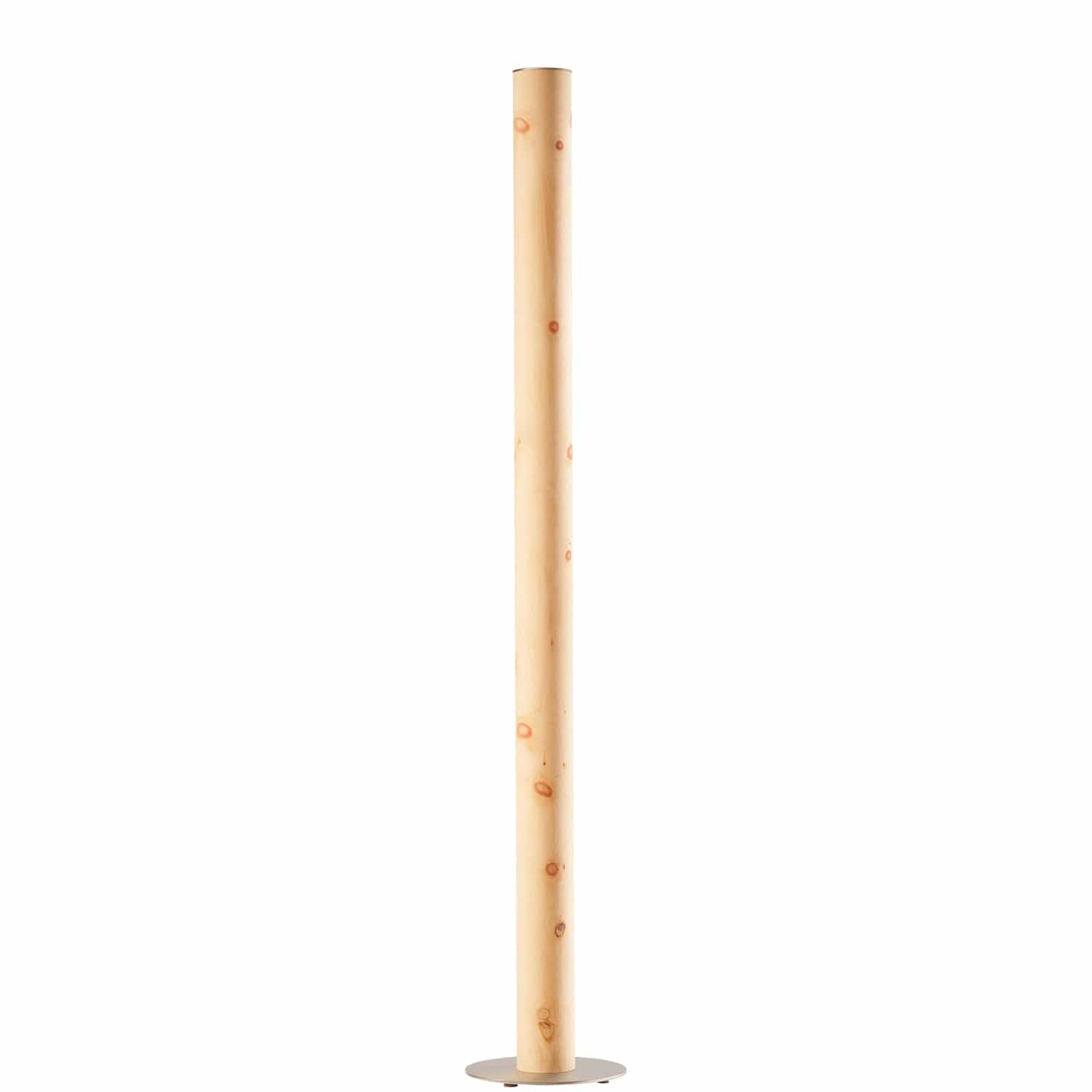 LeuchtNatur Stehleuchte Edelstahl Gracia Stehlampe Zirbe - ohne Stab