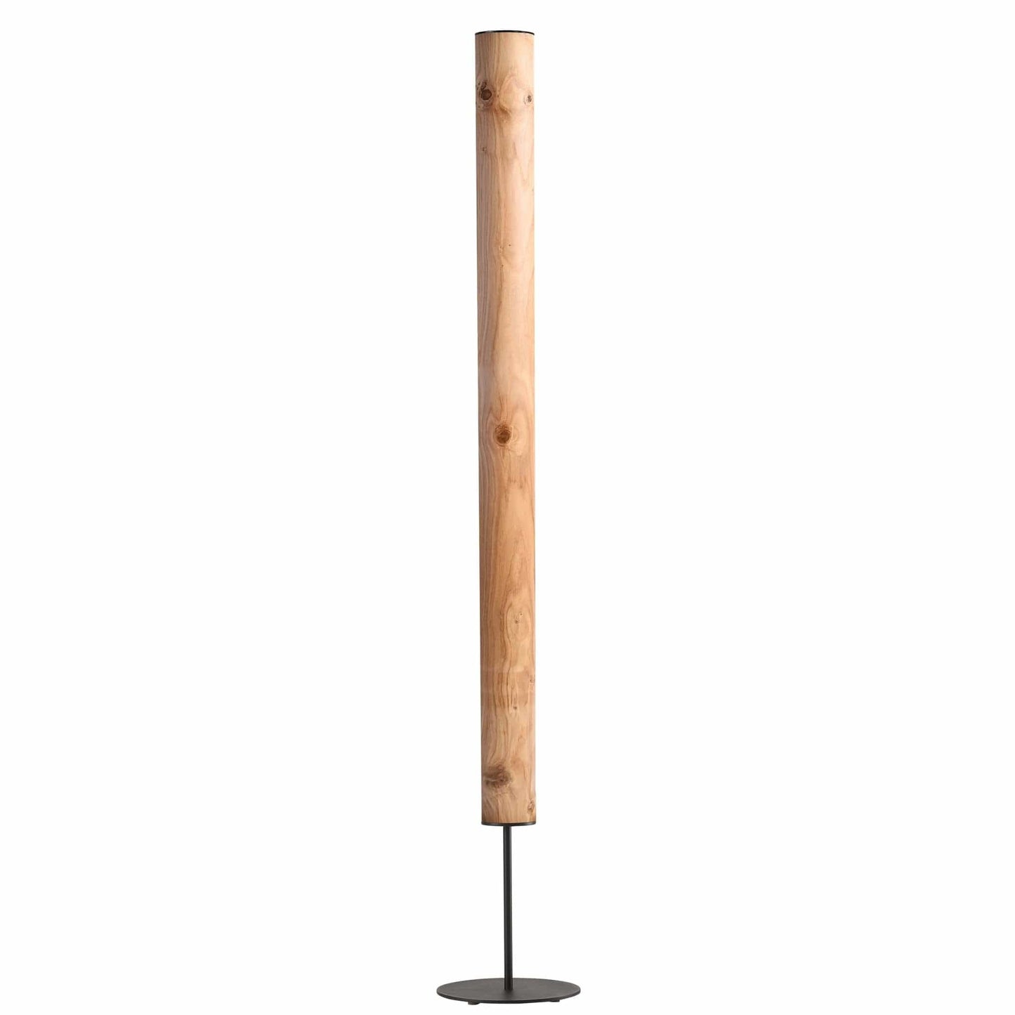LeuchtNatur Stehleuchte Schwarz Columna Stehlampe Eiche mit Stab