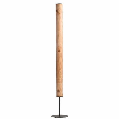 LeuchtNatur Stehleuchte Schwarz Columna Stehlampe Eiche mit Stab