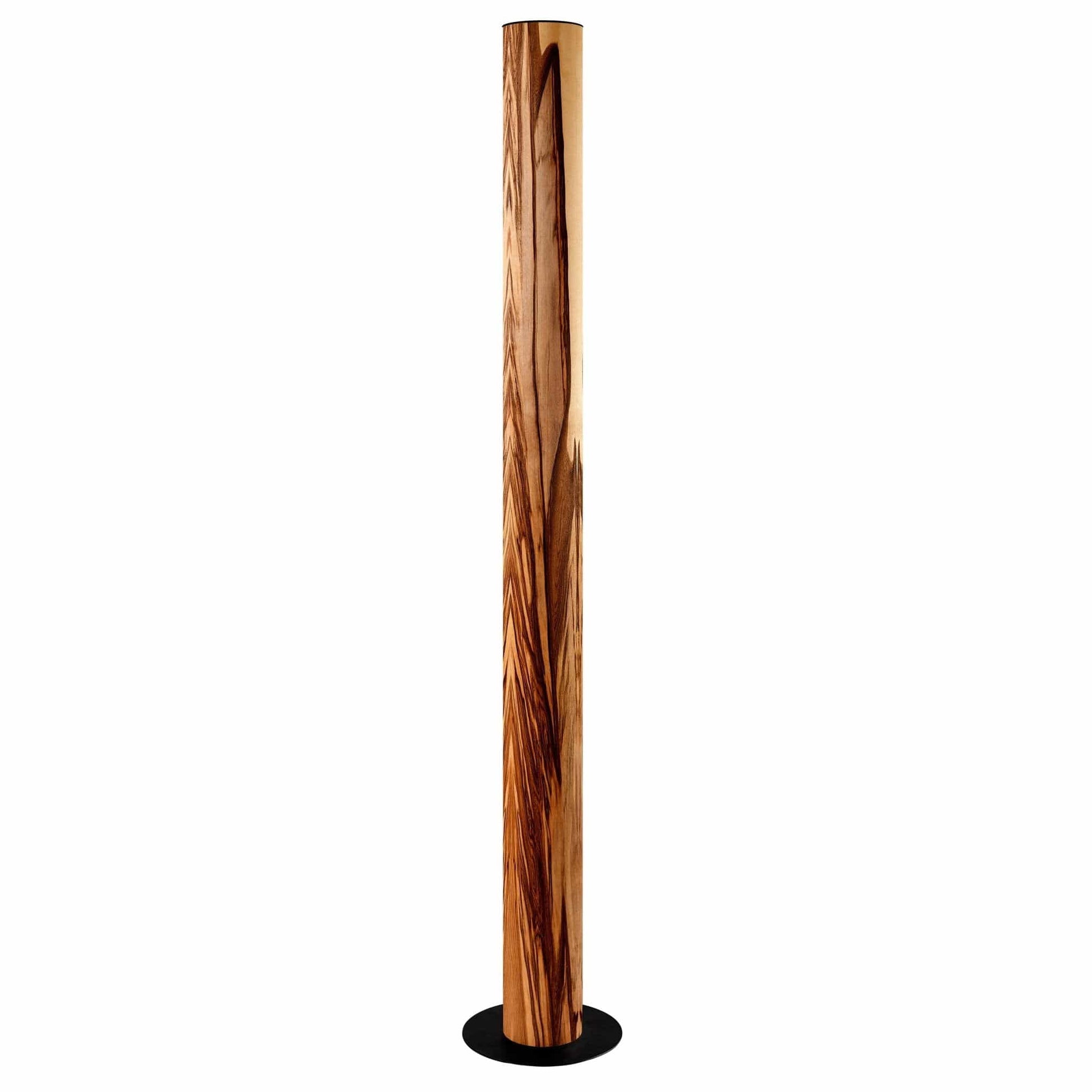 LeuchtNatur Stehleuchte Schwarz Columna Stehlampe Nussbaum satin