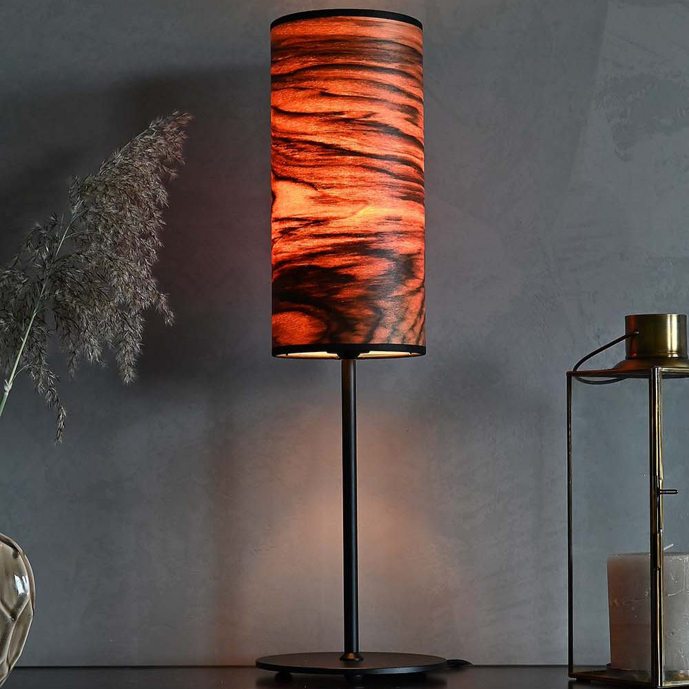 LeuchtNatur Tischleuchte Arboreus Tischlampe Nussbaum europäisch