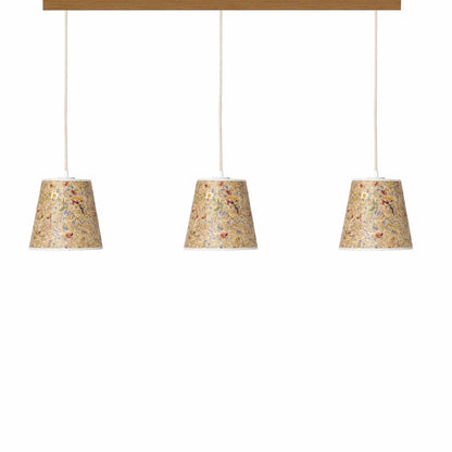 Leuchtnatur Weiß 3er Set Konus Pendellampe Almwiese