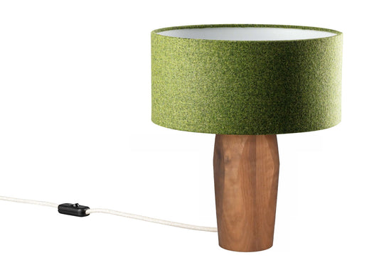 Pura Nachttischlampe Grün Nussbaum - Tischleuchte/Nachttischlampe - Leuchtnatur