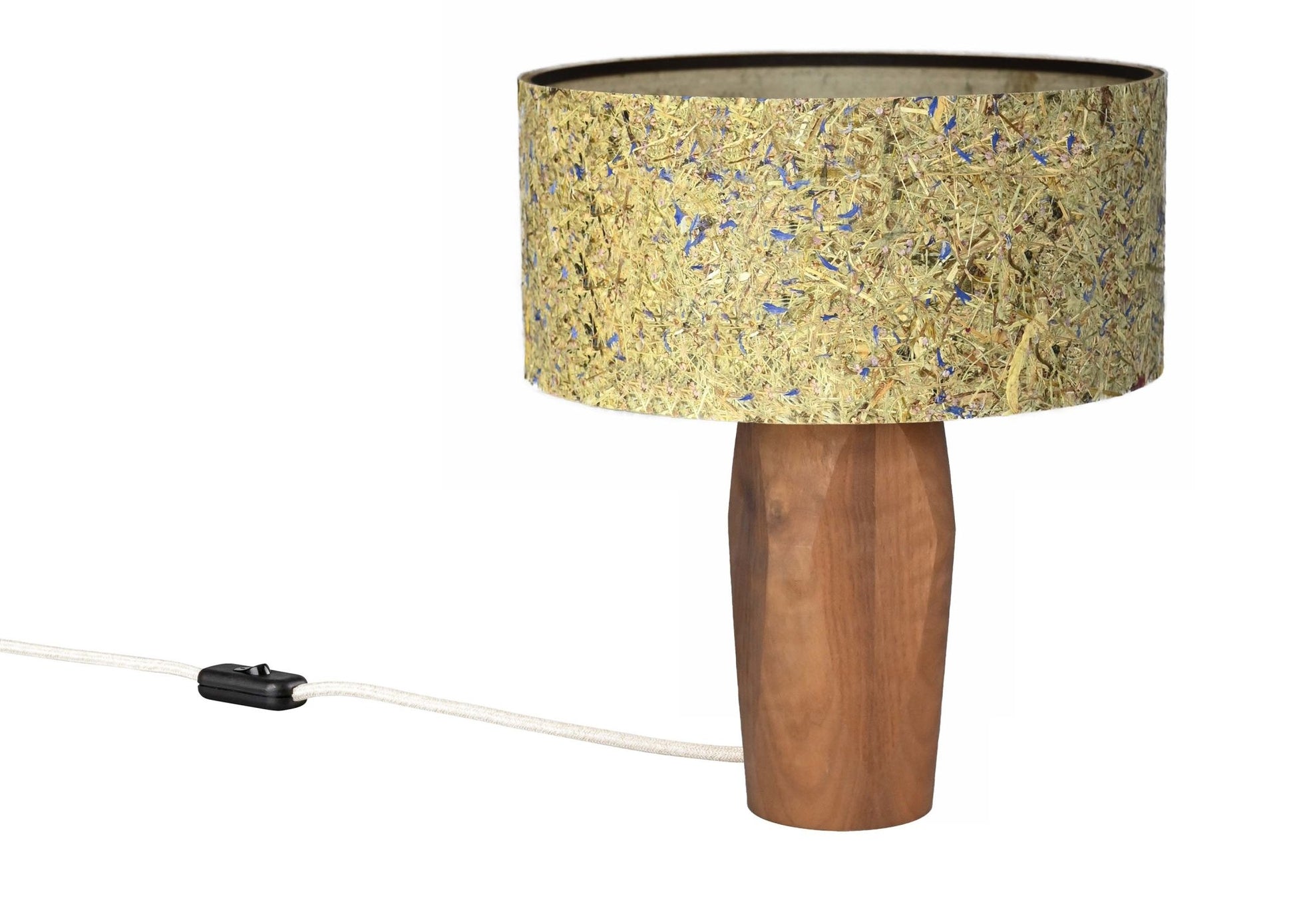 Pura Nachttischlampe Kornblume Nussbaum - Tischleuchte/Nachttischlampe - Leuchtnatur